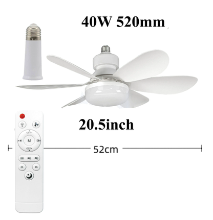20.5-inch LED Ceiling Fan Light with Remote Dimming